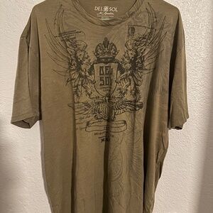 DEL SOL Signature Series Selective Service 1949 T-Shirt Mens 2XL Green